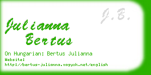 julianna bertus business card